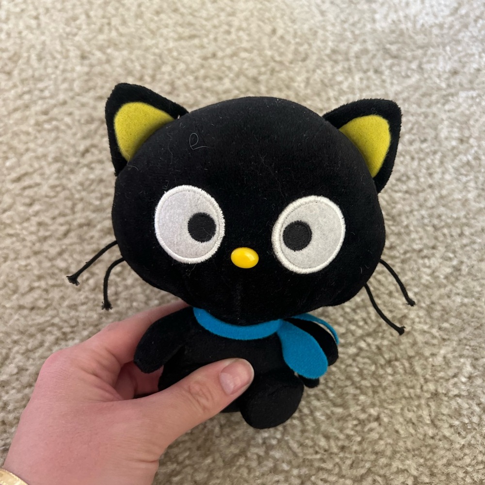 Sanrio Chococat Plush with Blue and Yellow Accents